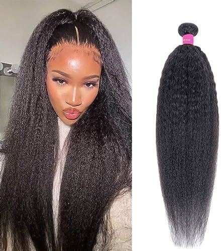 18 Inch Yaki Straight Human Hair Weave Brazilian Kinky Straight。